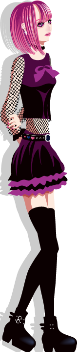 質問するフェミニンコーデな女性のイラスト