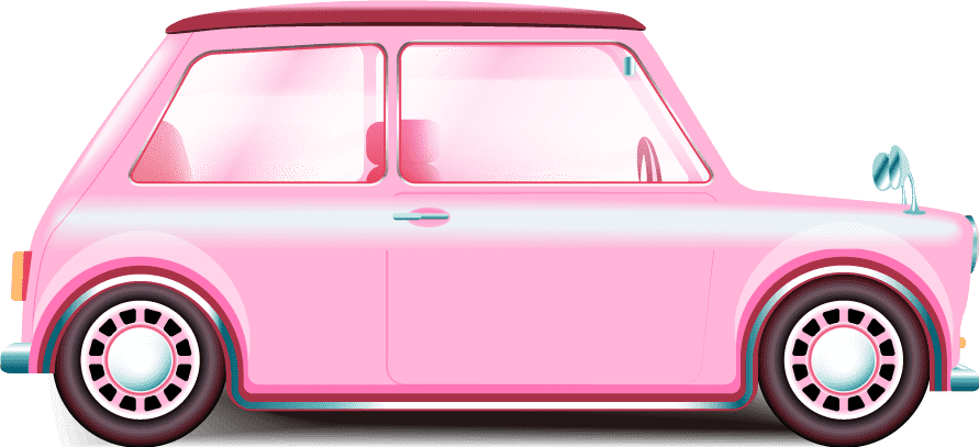 小さなかわいい自動車のイラスト